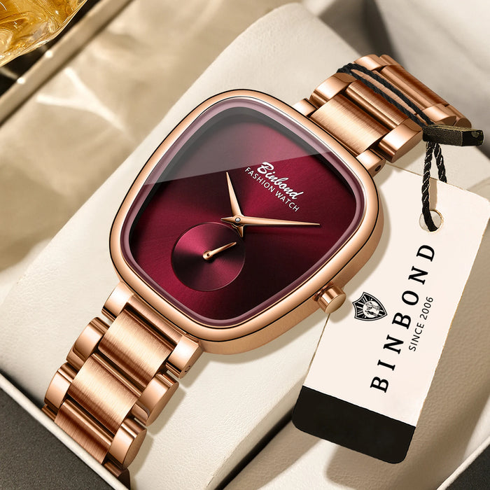 Reloj BINBOND Cuadrado Elegante para Mujer