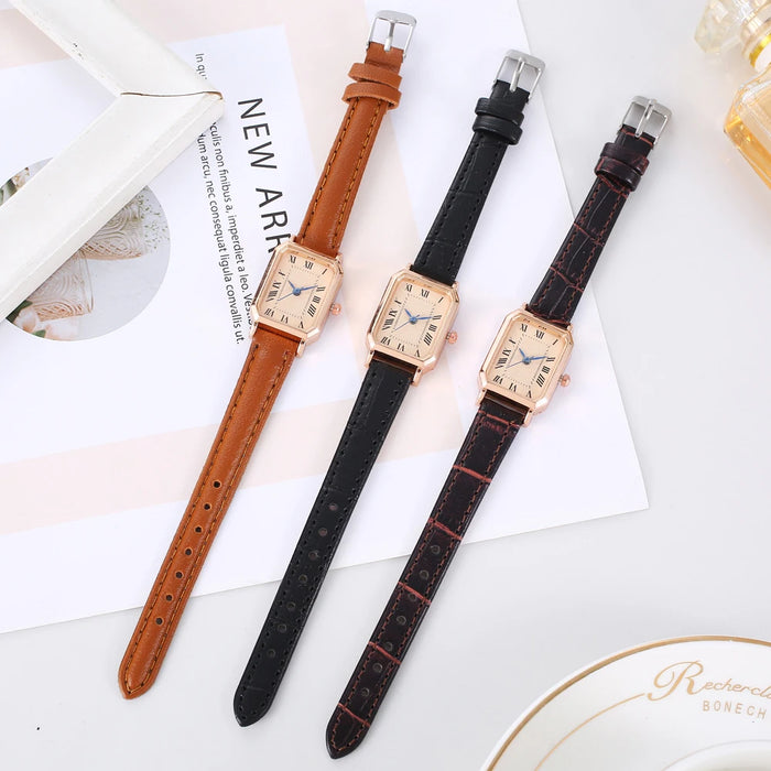 Reloj Vintage Cuadrado con Números Romanos