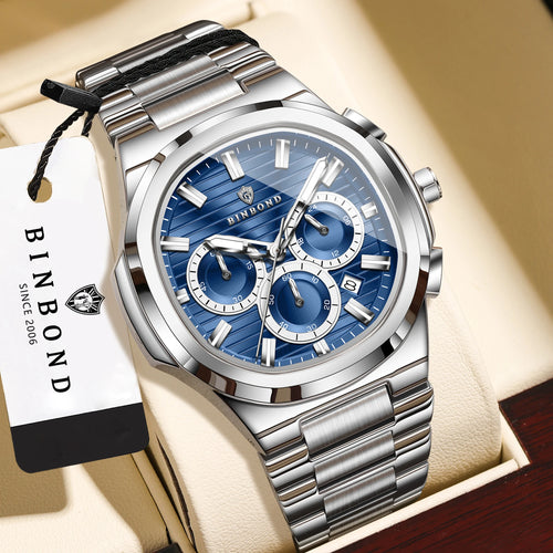 Reloj BINBOND Cronógrafo de Acero